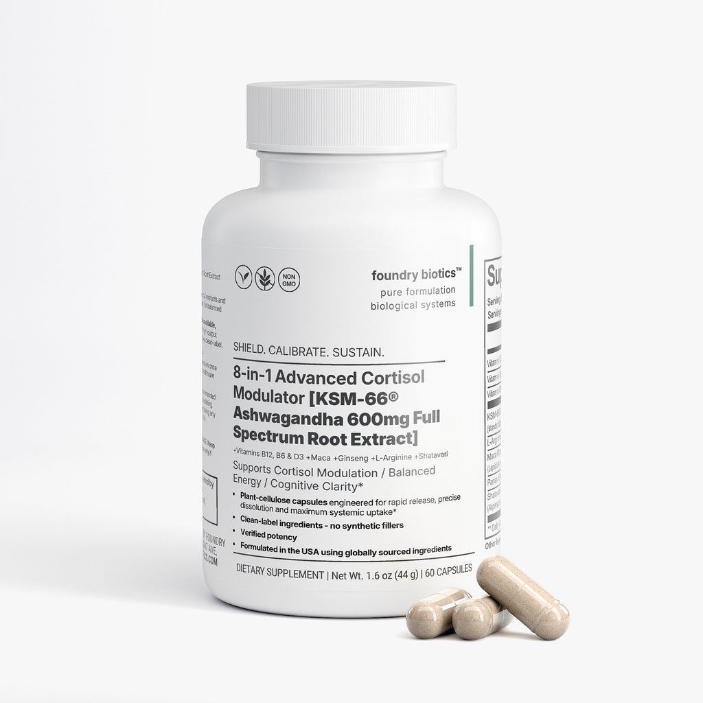 8-in-1 Advanced KSM-66® Ashwagandha 600mg Root Extract Capsules
