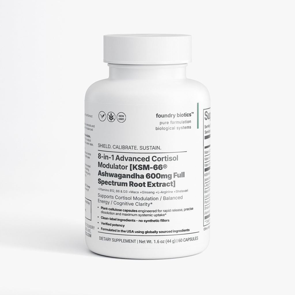 8-in-1 Advanced KSM-66® Ashwagandha 600mg Root Extract Capsules