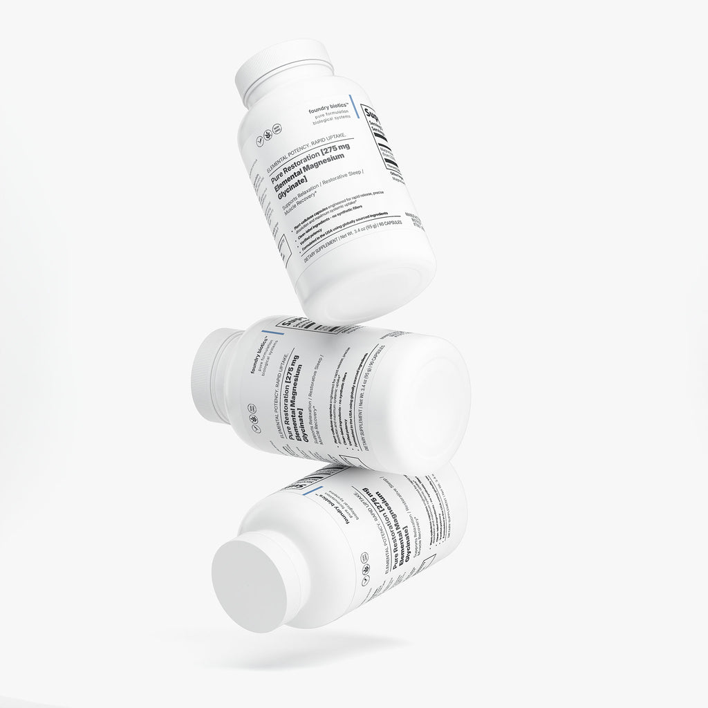 Pure Restoration 275mg Elemental Magnesium Glycinate Capsules